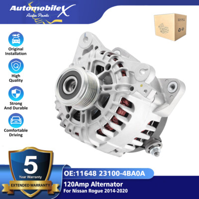 Alternator For Nissan Rogue 2014 2015 2016 2017 2018 2019 2020 L4 2.5L 11648