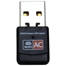 802.11AC 2.4G / 5GHz 600Mbps Dual Band WiFi USB Adapter Home Wireless Network