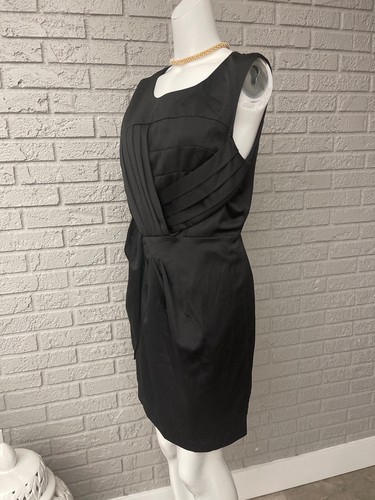 Twenty One Women Black Sleeveless Pleated Dress Size L - Picture 4 of 8