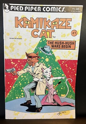 Kamikazee Cat #1 - The Hush-Hush Wars Begin - 1987 - Printed in the USA