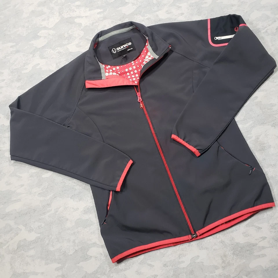 Sunice Jacket Womens Small Gray Zip Up Pockets Outdoors - Image 2 of 4