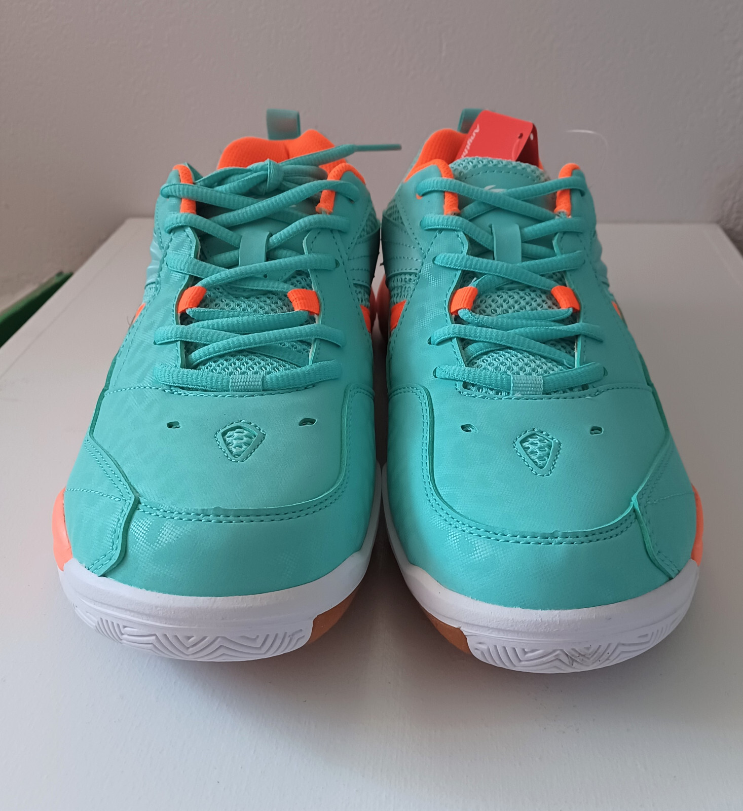 NEW Li Ning Men's Badminton Shoes, Electric Blue/Orange, AYTM0792H eBay