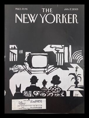 COVER ONLY The New Yorker January 17 2005 Tsunami Response by Saul Steinberg