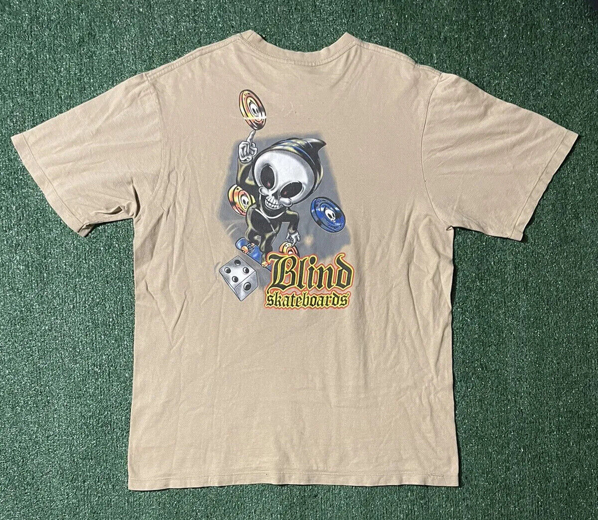 Vintage Blind Skateboards Shirt World Industries Hook Ups