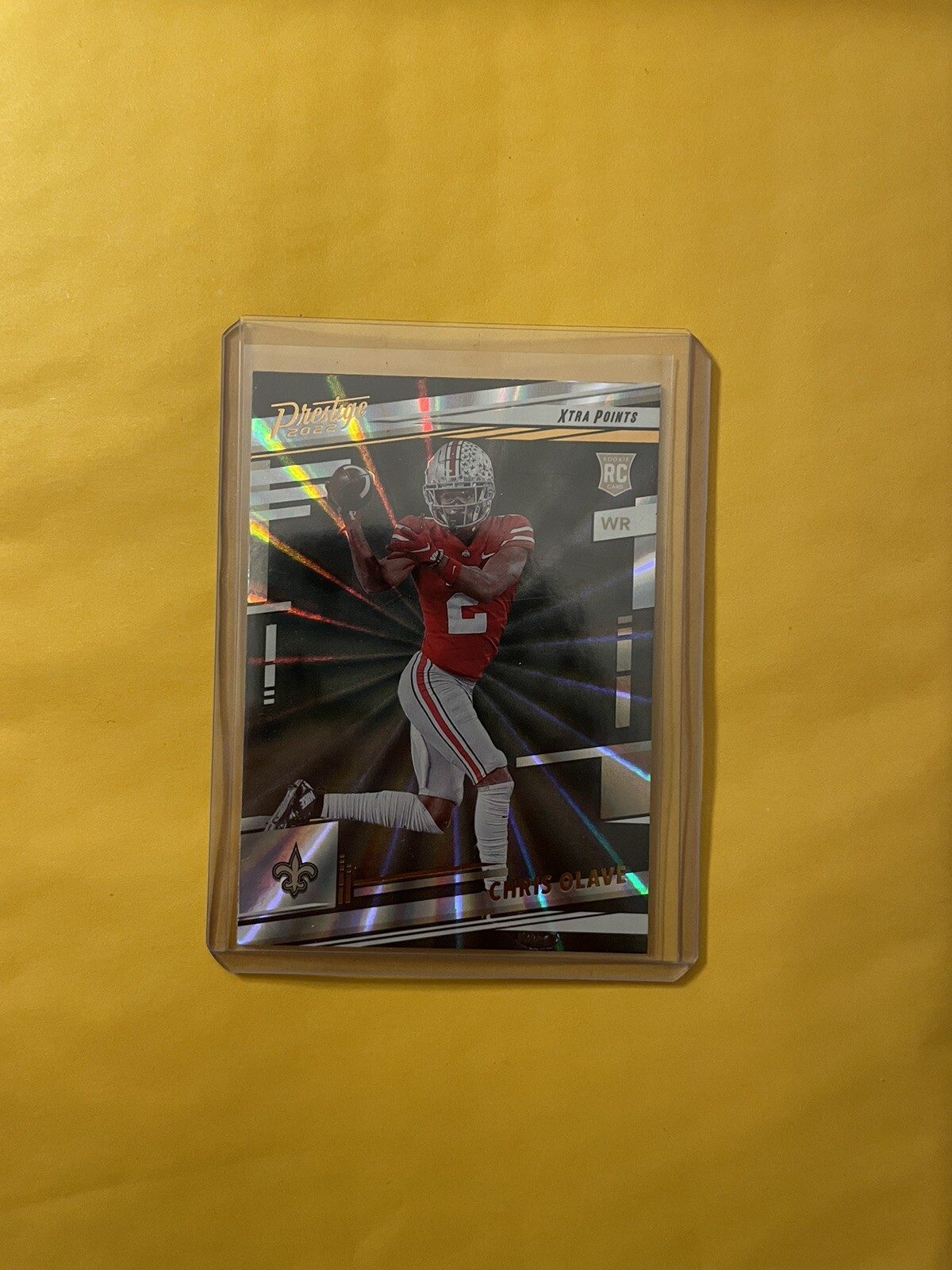 2022 Panini Prestige Rookies Xtra Points Sunburst Chris Olave #310 Rookie RC