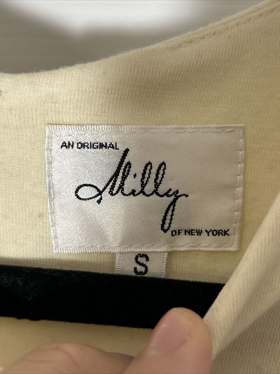 A Genuine Original Milly of New York Dress Cream W/ Sleeves A Genuine Original Milly of New York Dress Cream W/ Sleeves