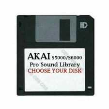 Akai S5000 / S6000 Floppy Disk Pro Sound Library Choose Your Disk