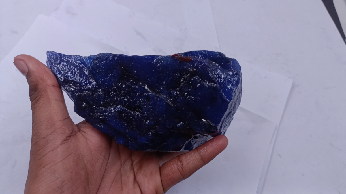 DYED Arrived Stock Natural Blue Sapphire 3975 Ct EGL Uncut Rough
