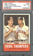 1963 Topps #392 Tribe Thumpers - PSA 8