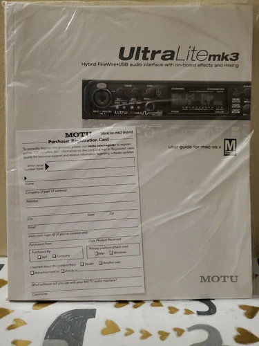 NEW UltraLitemk3 Mac Os X User Guide & Audio Installer Software with KEY 🔑 