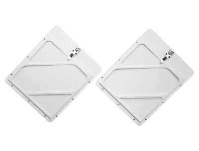 Road Superior Truck Parts Pair of White Aluminum DOT Tagboard Placard Holders