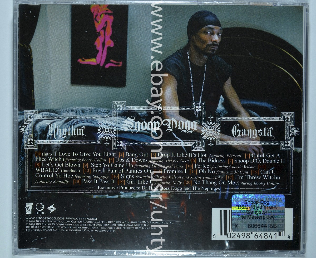 SNOOP DOGG R & G : THE MASTERPIECE 2004 RARE UKR ORIGINAL CD