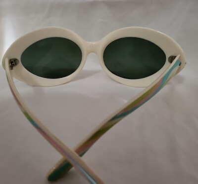Rare 1960s Womens Vintage Sunglasses Made In France White  display picture 1