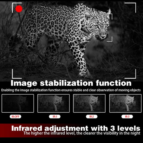 Z9005 Monocular Handheld Infrared 4K UHD 40MP 5x Zoom 2000MAH Night Vision 600m - Picture 5 of 15