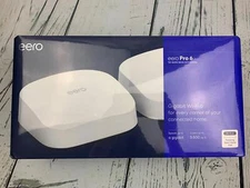 Eero Pro 6 mesh WiFi 6 system Fast gigabit speeds connect 75 device 2 Pack