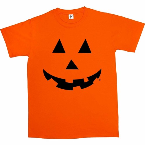 orange shirt with pumpkin face