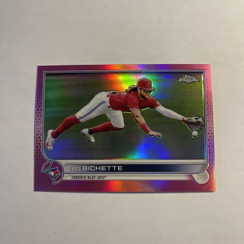 2022 Topps Chrome Bo Bichette Pink Refractor #38 - Toronto Blue Jays