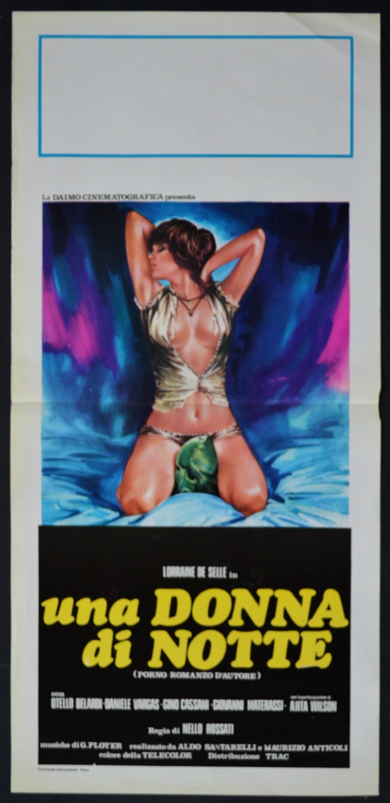 Locandina originale film Una donna di notte (1979) - Regia di Nello Rossati