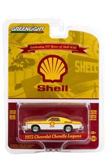N03 GREENLIGHT 1975 CHEVROLET CHEVELLE LAGUNA SHELL OIL 100 ANNIVERSARY 28100 B