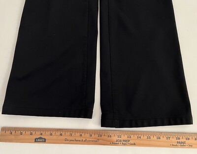 LUCY Womens Sz 6 Black Straight Leg Active Anytime Zip/Snap Front