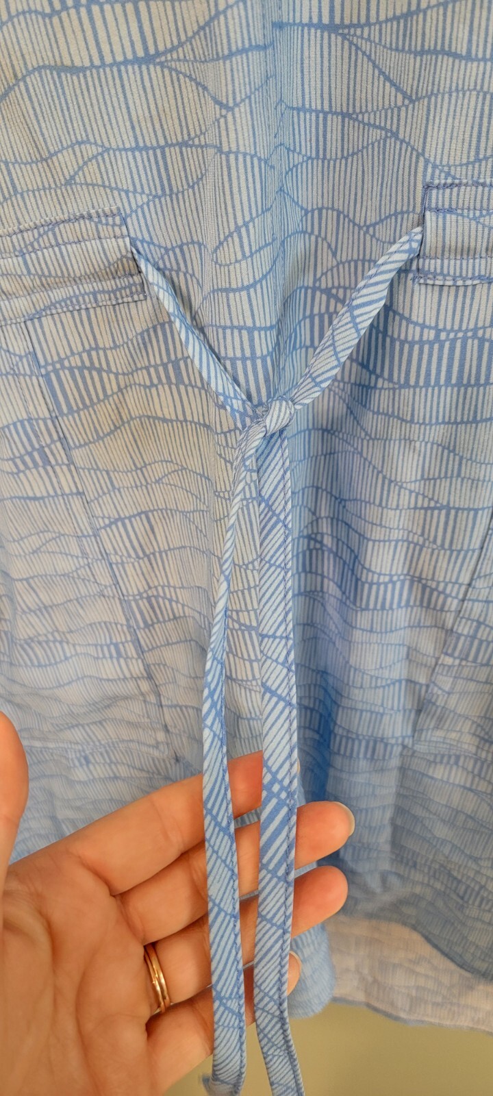 Shore To Summit Sun Protection Dress Blue Sea Mist Outdoor Dress Size L