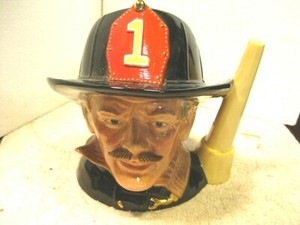 Royal Doulton 8" large 1982  The Fireman Toby mug