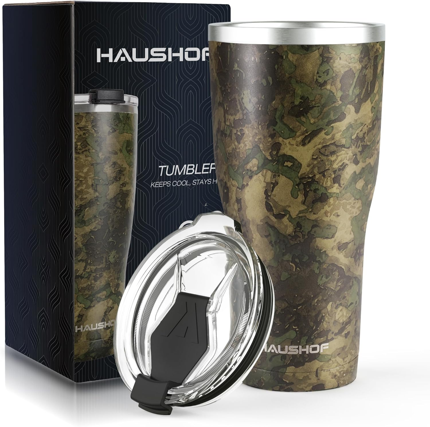 20 Oz Tumbler, Stainless Steel Vacuum Coffee Tumbler- Insulated/ W Lid/Hunting