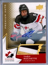 2020-21 Upper Deck Team Canada Juniors Patch Autographs #71 Theo Rochette /25