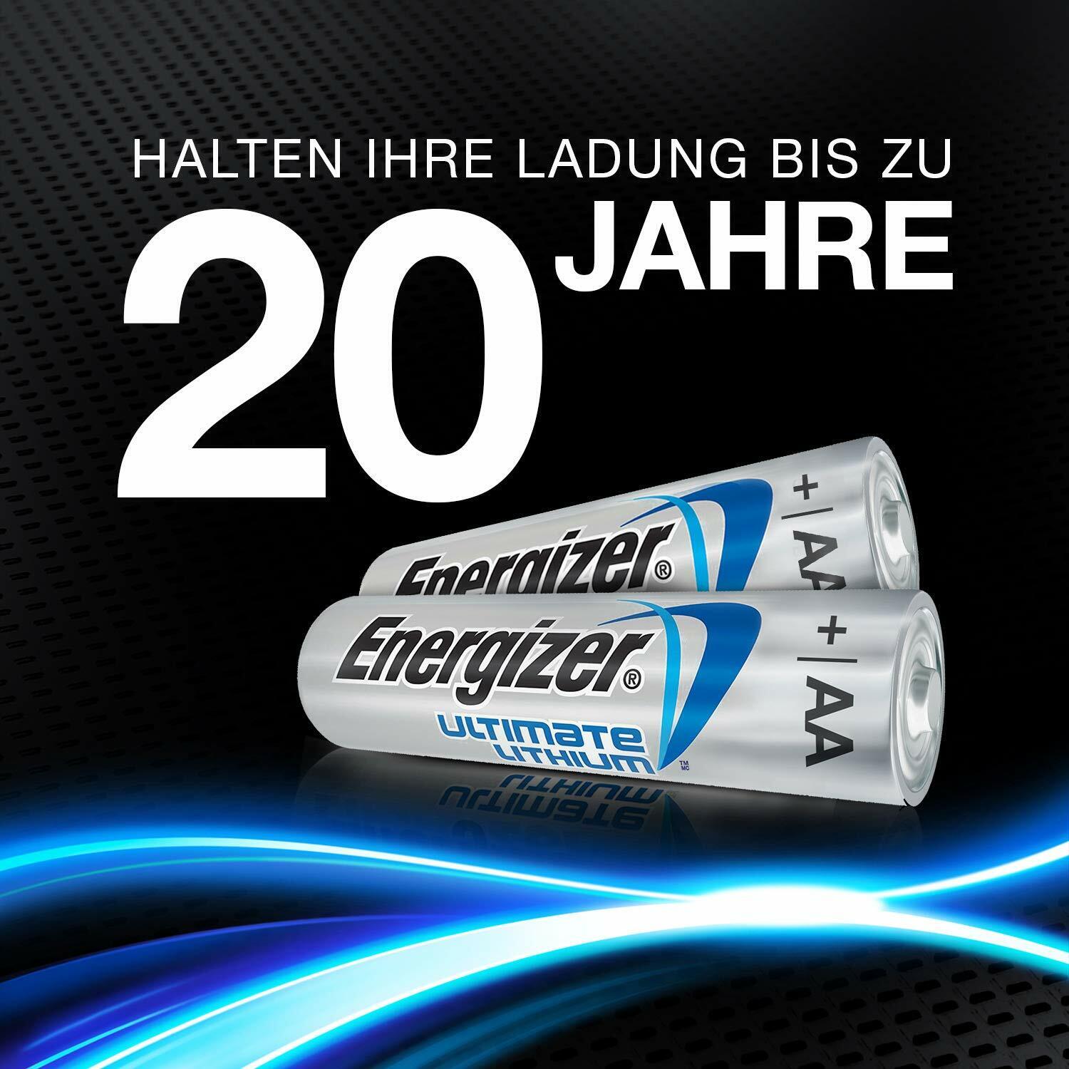 Thumbnail - 4x Energizer Ultimate Lithium Batterie Aa-mignon Mn1500 Lr6 L91
