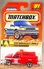 Camión utilitario Ford Matchbox #91 Build It Series 19 2000 rojo con 8 radios Whl