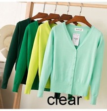 Womens Cardigan Long Sleeve Ladies Knitted Top Cardigans Outwear Size 8-24