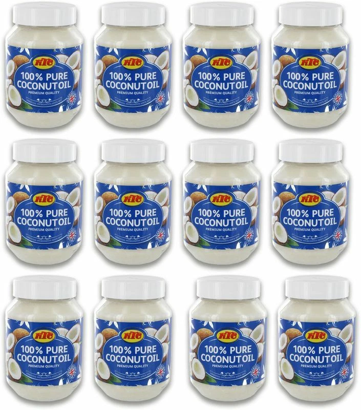 [12x 500ml ] KTC 100% Kokosöl /Cocosöl /Kokosnussöl /Coconut Oil KV