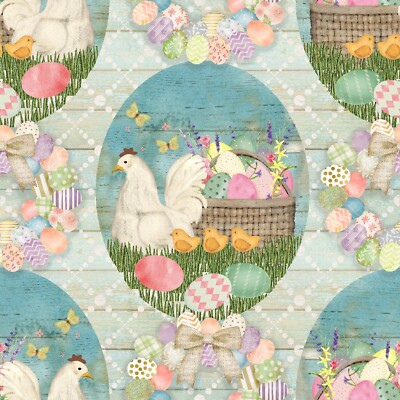 3 Wishes Bunny Kisses & Easter Wishes by Beth Albert 22250 Mint Cotton