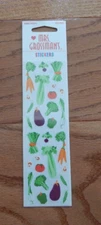 Vintage Mrs Grossman's Vegetable Food  Stickers NEW