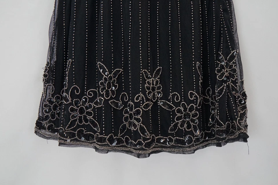 Myrine Ant Werp Women's Black Beaded Skirt Nylon NWT Size Small - Image 3 of 4