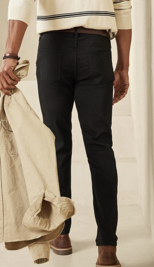 Banana Republic Factory Travel Jeans Mens Slim Fit -Black- 31W 32L