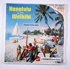 View-Master Honolulu Waikiki Oahu Hawaii- 3 reels A123