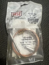 BASO Gas Products Universal Thermocouple K19AT-36H 36 Inch Made In USA