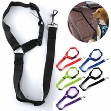 Headrest Dog Pet Safety Seat Belt Strap Car Restraint Vehicle Adjustable Nylon