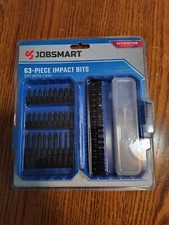 Jobsmart 63 Piece Impact Bits Set With Case for Higher Torque Applications
