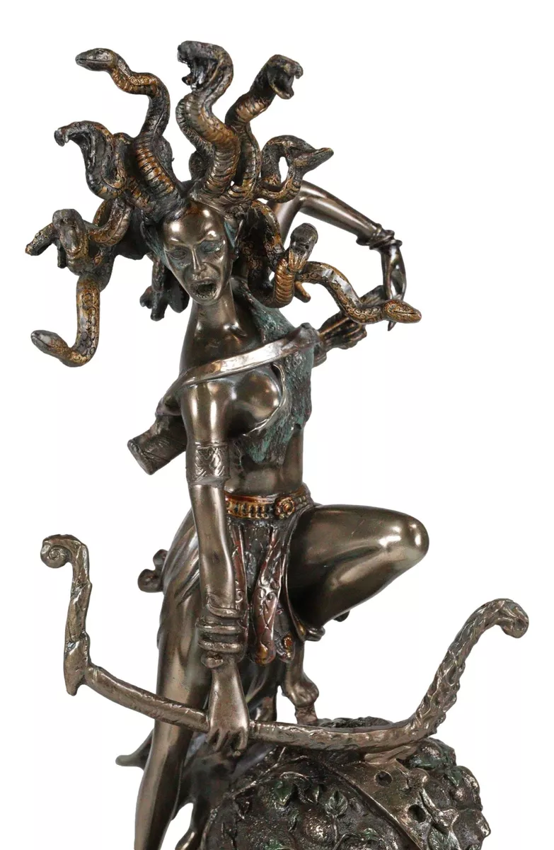 Greek Goddess Medusa Drawing Bow And Arrow Figurine Gorgon Sister Stone  Gaze