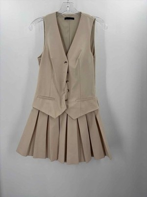 Pre-Owned Zara Tan Size XS Short Sleeveless Dress