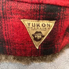 Yukon Charlie's Winter Trapper Hat Plaid Faux Fur Trim Ear Flap Warm