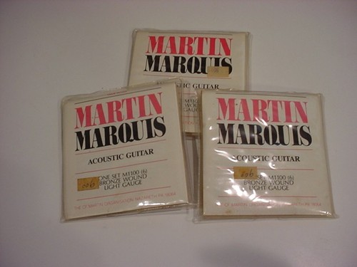 3 Sätze MIP Martin Marquis M1100 Light Bronze Akustikgitarre Saitensatz (6)