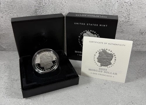 2023-S Proof $1 Morgan Silver Dollar w/Box, OGP & COA #OP9