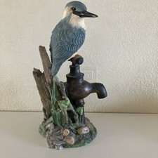 Kingfisher by The Leonardo Collection 1998 Vintage Kingfisher On A Tap Figurine