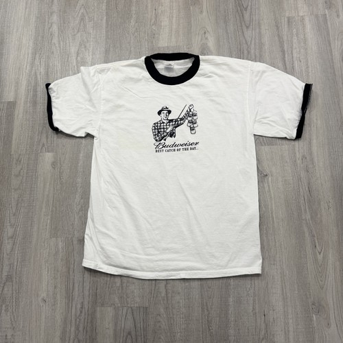 Budweiser Ringer T-Shirt – Classic Logo Tee For Men - View #3