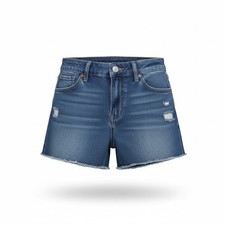 Old Navy Girls High Rise Denim Shorts Size 10 Distressed Frayed Jean Shorts