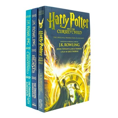 Harry Potter J.K. Rowling 3 Books Collection Set Cursed Child