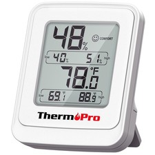 ThermoPro TP150 Greenhouse Thermometer Hygrometer, IPX5 High-Humidity...